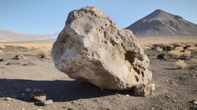 A photo of a pumice stone volcanic landscape backdrop