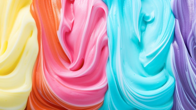 Photo a photo of rainbow sherbet