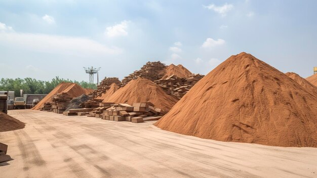 A Photo of Raw Material Stockpiles