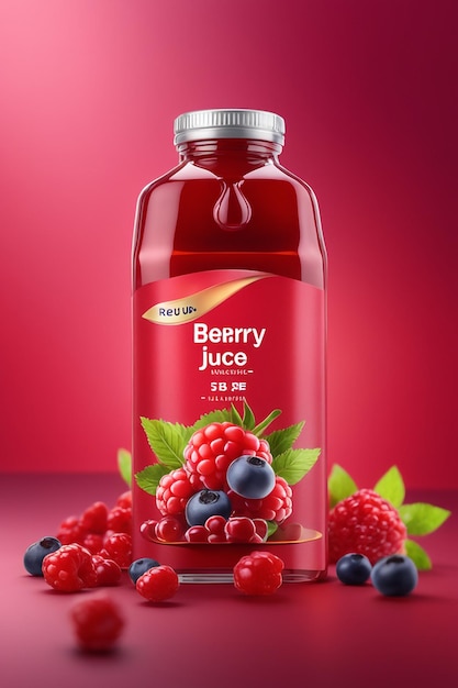 Photo Real cherry juice package