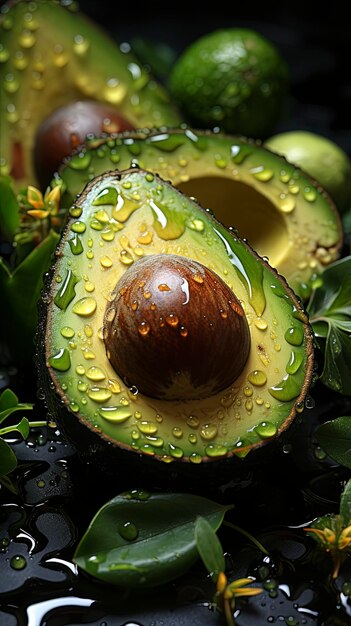 Foto realismo fotografico avocado fresco