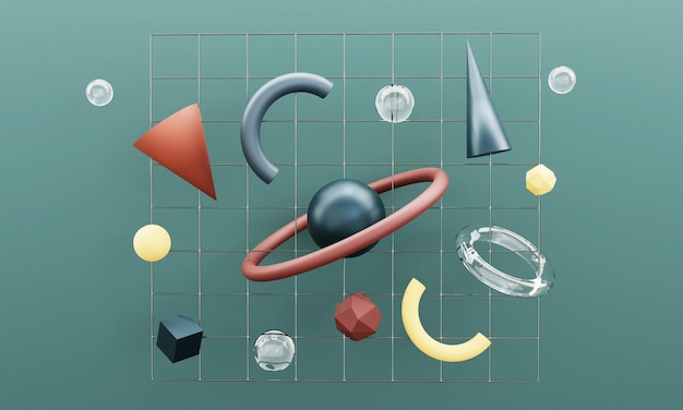 リアルな 3D 幾何学的な形状