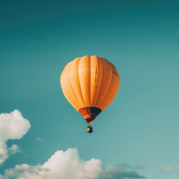 Photo realistic of the air ships as hotair balloon