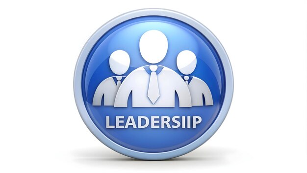 Photo photo realistic as leadership icon with copy space on white background concept as a vector illustrat