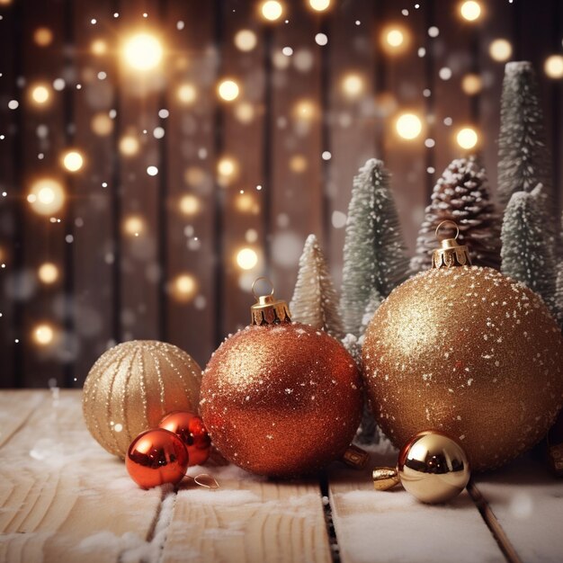 Photo of realistic christmas background