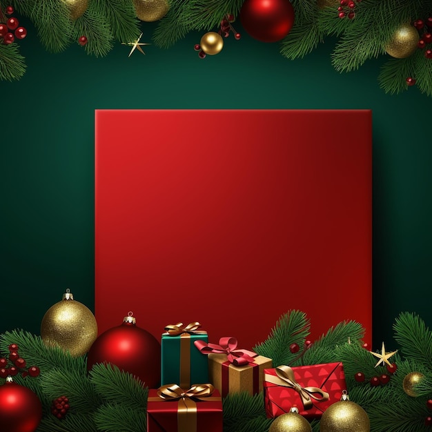 Photo photo of realistic christmas background