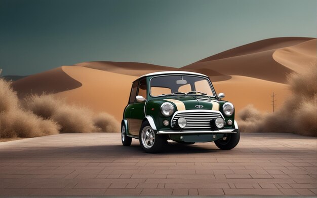 A photo of realistic mini car