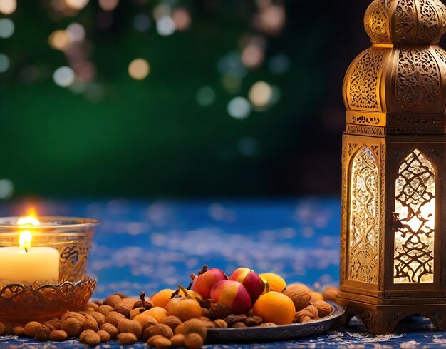 Foto foto realistico concetto di ramadan generato dall'ai