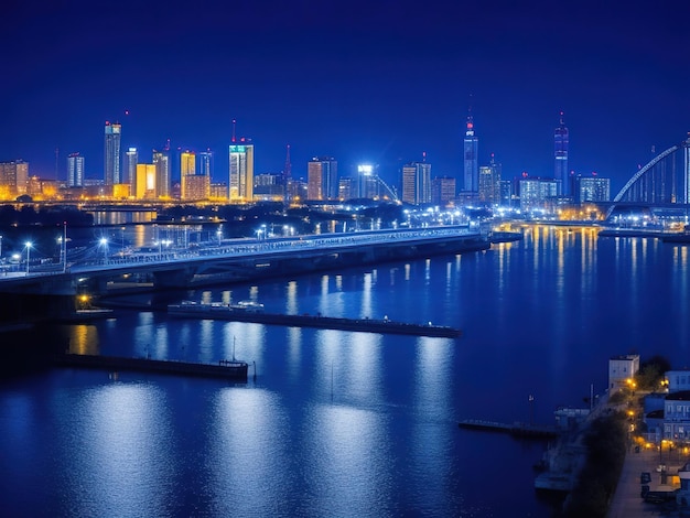 Photo Reality City at Night (밤의 도시 현실 사진)