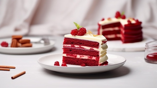 Photo of red velvet on white plate