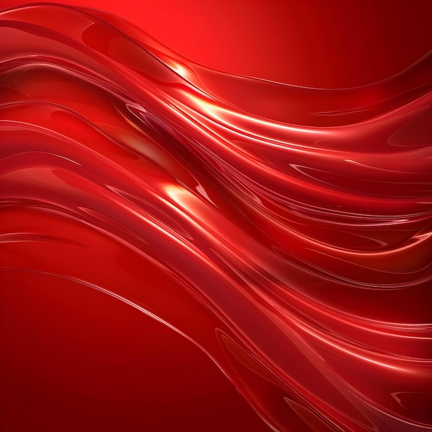 Photo of red wave abstract background