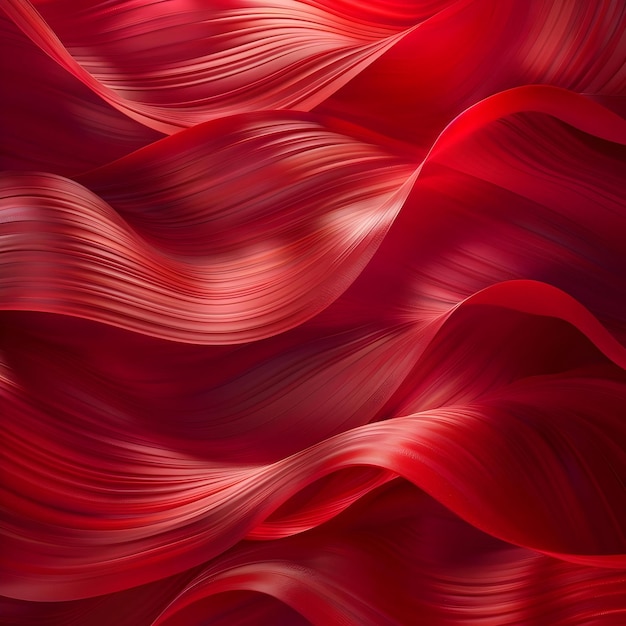 Photo of red wave abstract background