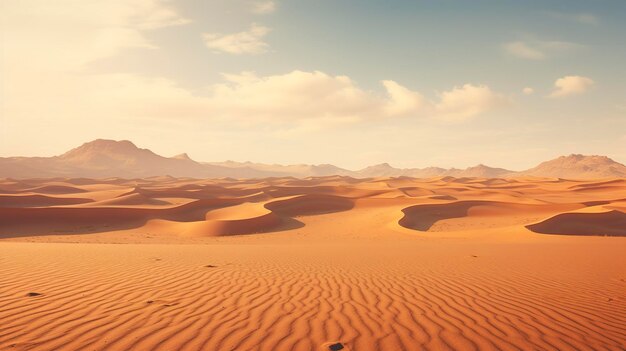 A photo of a remote desert landscape with sand dune