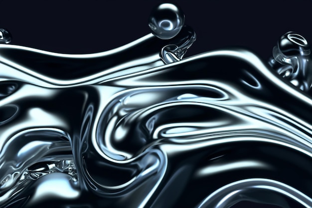 photo render 3d liquid fluid