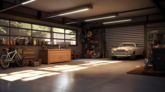 A photo of a renovated garage for multiuse