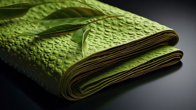 A photo of a reusable cleaning cloth made from natural fibers