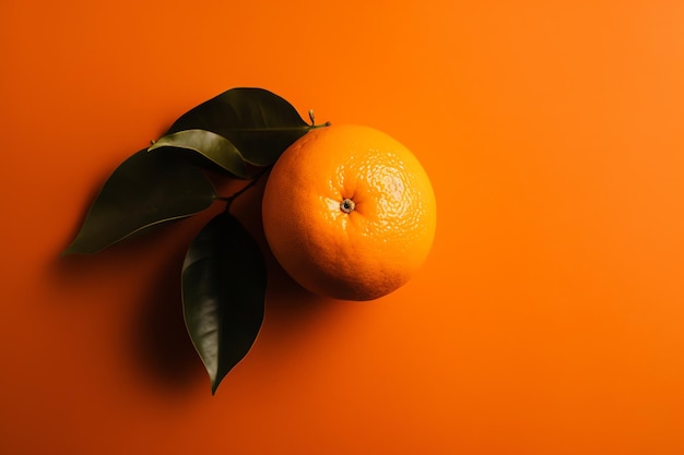 Photo of ripe orange juicy generative ai