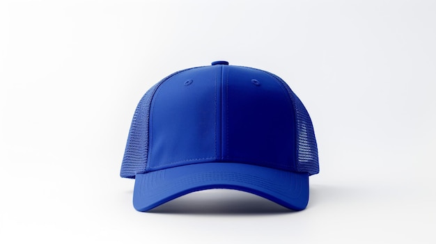 Photo of Royal Blue Trucker Cap isolated on white background