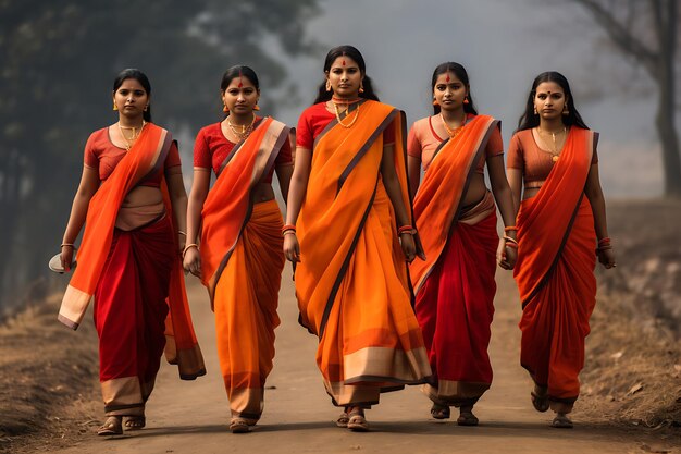 Foto foto dell'india rurale che celebra la giornata della repubblica indiana