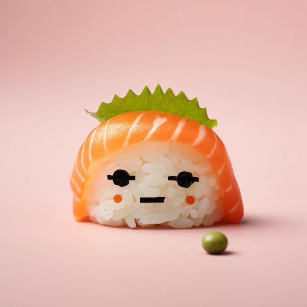 Photo photo of a sad sushi