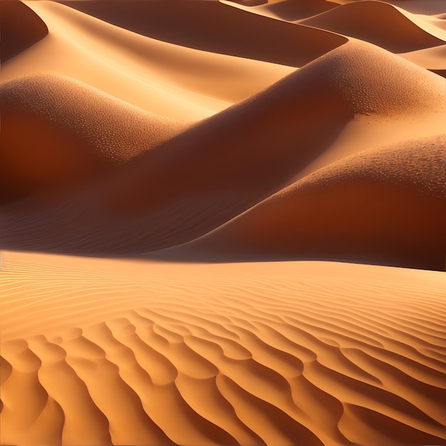 Photo of sand dunes in the desert