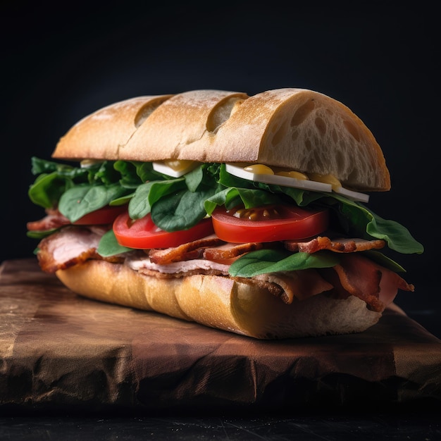 A photo of a sandwich generative ai