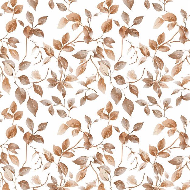 Photo photo of seamless elegant leaves patterns background design