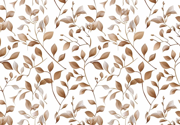 Photo of seamless elegant leaves patterns background design