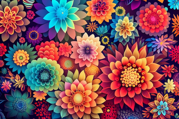 Photo seamless floral background