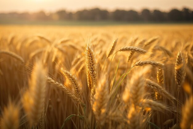 Photo selective focus shot of some wheat in a field