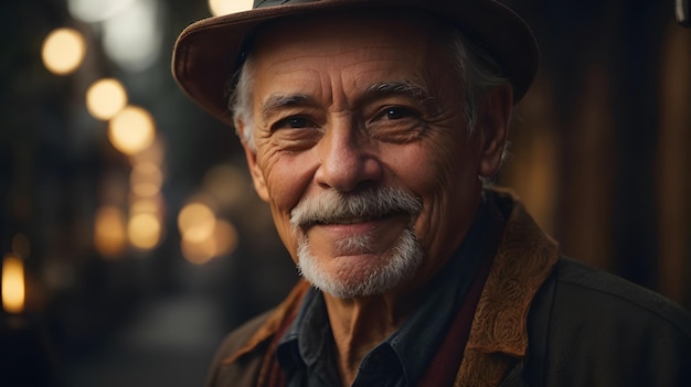 Фото старшего мужчины средних лет улыбается