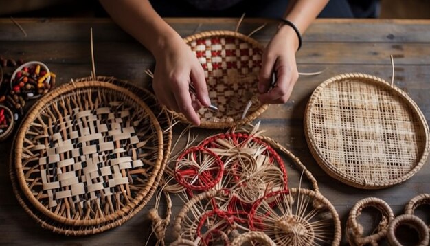 Photo a photo series documenting the process of crafting martisor