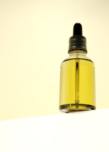 Photo serum dropper glass bottle