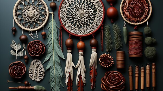 Photo of a Set of Many Items Used to Decorate