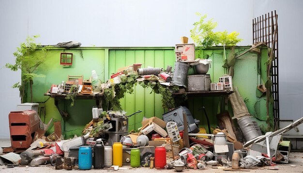 Foto sessione fotografica che raffigura un laboratorio di riciclaggio giornata mondiale dell'educazione ambientale