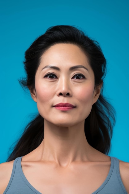 Photo photo shot of asian african white 30 40 50 year old woman with her beauty regime