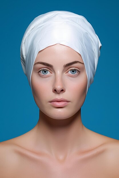 photo shot of asian african white 30 40 50 year old woman with her beauty regime