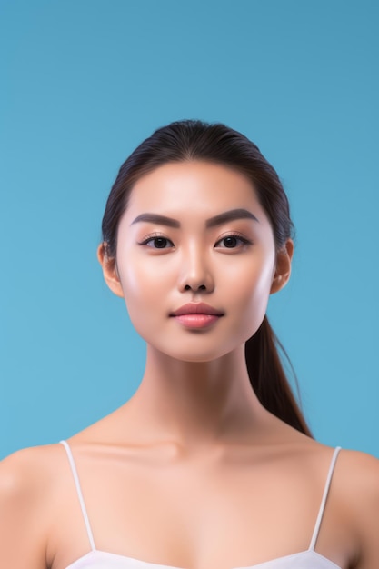 photo shot of asian african white 30 40 50 year old woman with her beauty regime