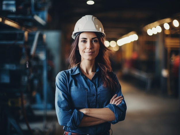 Photo shot of a natural woman working as a construction worker