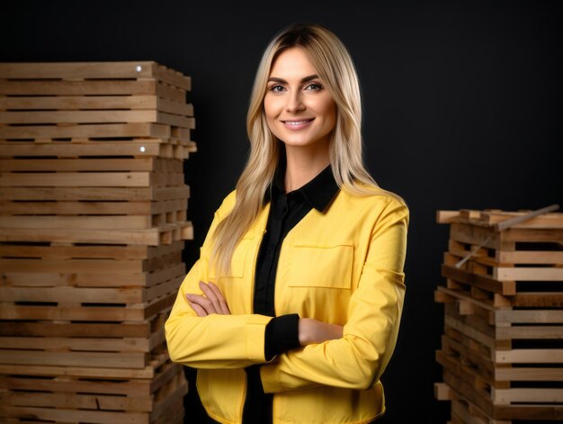 Photo shot of a natural woman working as a construction worker