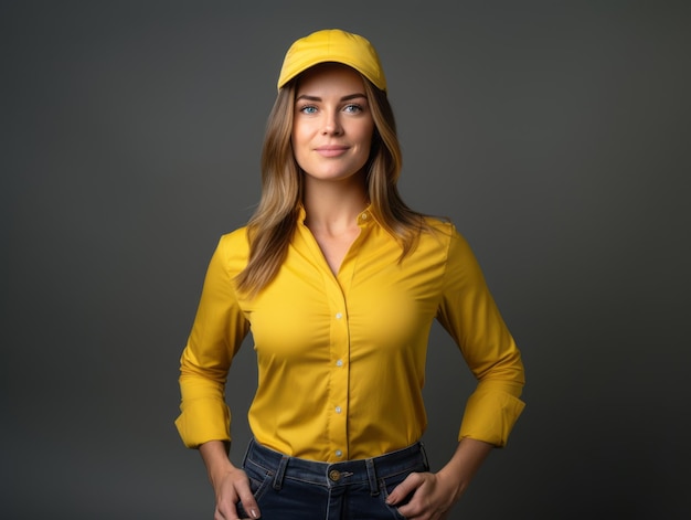 photo shot of a natural woman working as a construction worker