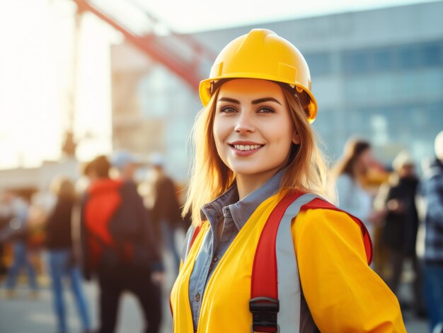 Photo shot of a natural woman working as a construction worker