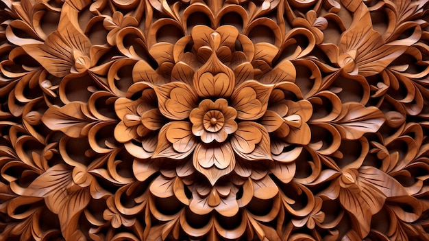 A Photo showcasing the beauty of Islamic wood carving and marquetry