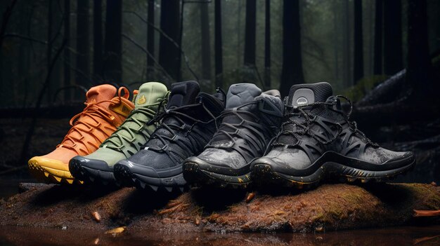 Nike ACG All Conditions Gear 신발 라인의 텍스처와 패턴을 보여주는 사진