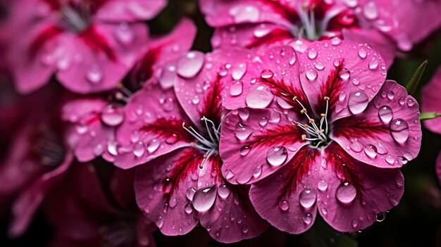 A Photo showcasing the textures and patterns of a sweet William flower