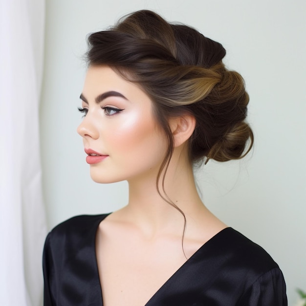 Photo of The sideswept updo