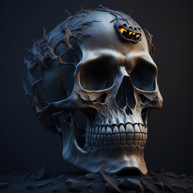 Photo Skull Scary And Horor