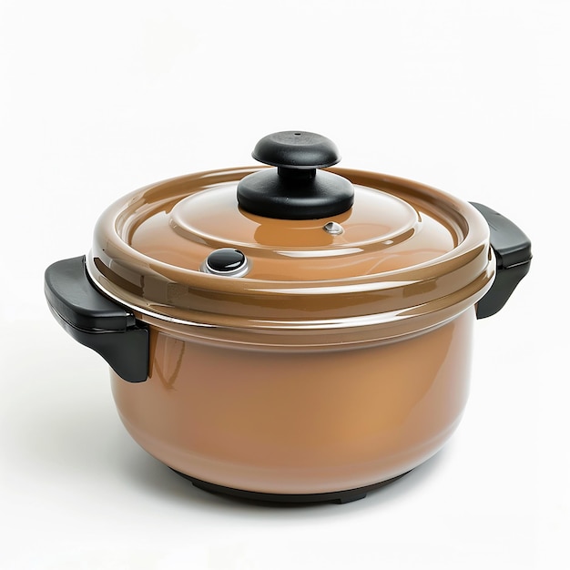 Photo of Slow Cooker on White Background