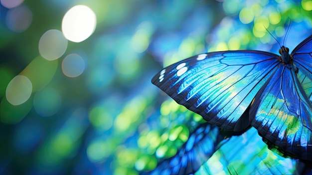 Фотография размытого садового фона маленького крыла бабочки.