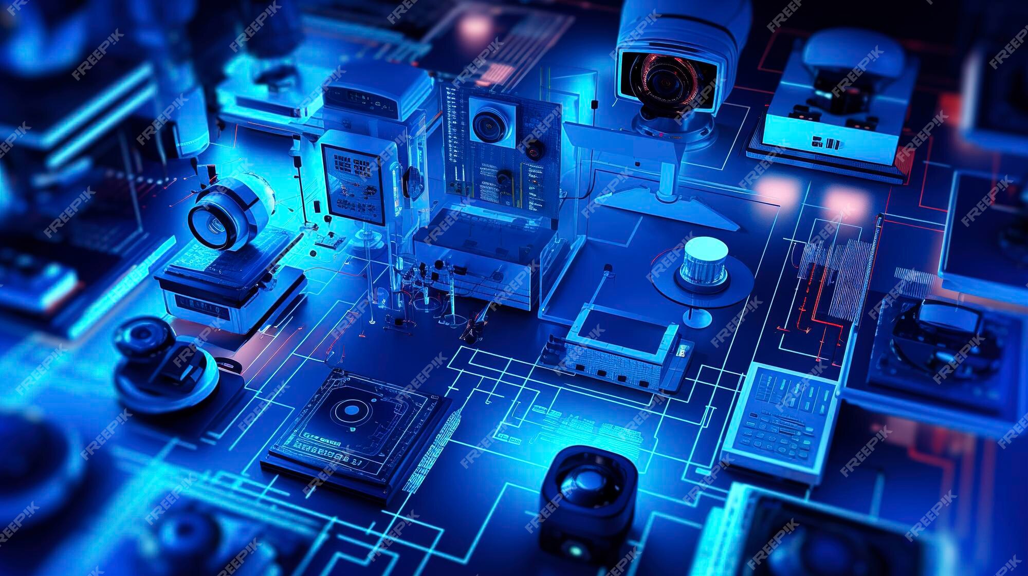 Premium AI Image A Photo Of Smart Home Security Systems And Surveillance premium-ai-image-a-photo-of-smart-home-security-systems-and-surveillance